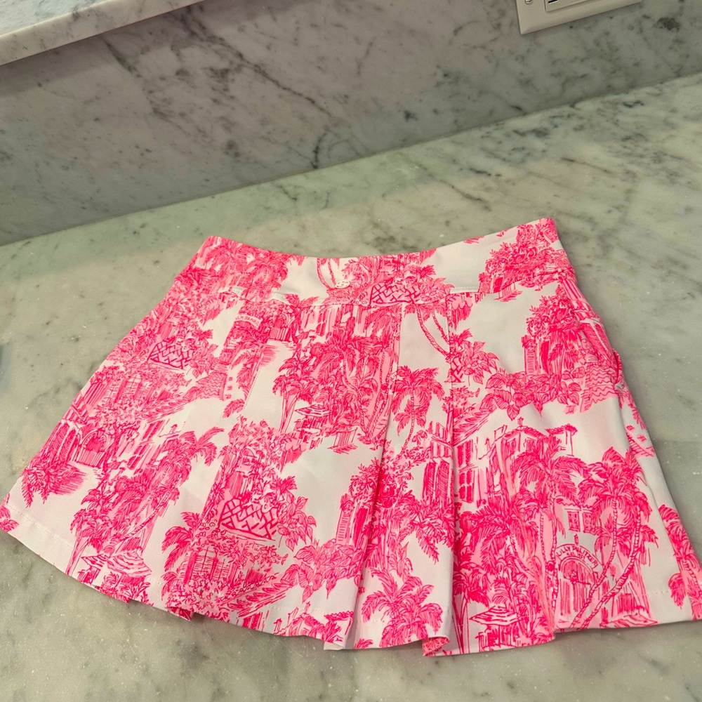Lilly Pulitzer luxletic skort pink toile